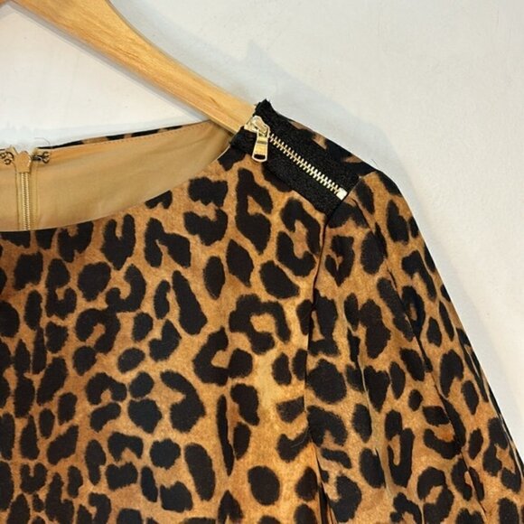 Jones New York Collection leopard print midi shift dress size 4 - Picture 3 of 10